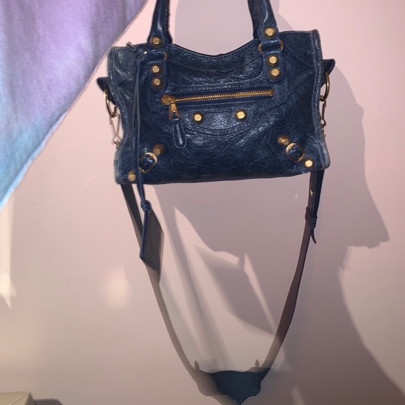 BALENCIAGA BAL MET MINI CITY BLUE - Picture 2 of 12